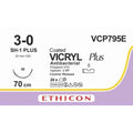Ethicon VICRYL PLUS Polyglactin 910 Braided Absorbable Antibacterial Surgical Suture VCP795E