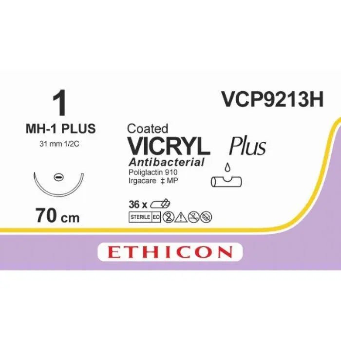 Ethicon VICRYL PLUS Polyglactin 910 Braided Absorbable Antibacterial Surgical Suture