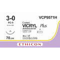 Ethicon VICRYL PLUS Polyglactin 910 Braided Absorbable Antibacterial Surgical Suture VCP9571H