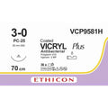 Ethicon VICRYL PLUS Polyglactin 910 Braided Absorbable Antibacterial Surgical Suture VCP9581H