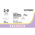 Ethicon VICRYL PLUS Polyglactin 910 Braided Absorbable Antibacterial Surgical Suture VCP969H