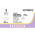 Ethicon VICRYL PLUS Polyglactin 910 Braided Absorbable Antibacterial Surgical Suture – VCP9987G