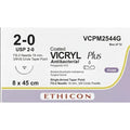 Ethicon VICRYL PLUS Polyglactin 910 Braided Absorbable Antibacterial Surgical Suture – VCPM2544G