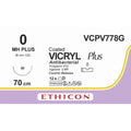 Ethicon VICRYL PLUS Polyglactin 910 Braided Absorbable Antibacterial Surgical Suture VCPV778G