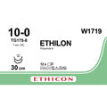 Ethicon ETHILON Black Monofilament Non - Absorbable Microsurgical Suture USP 10 - 0 12 in (30 cm) Black Double - Armed TG175 - 8 Taper Point Needles 8 mm 3/8 Circle W1719 (Box of 12) - W1719