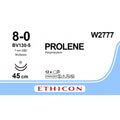 Ethicon PROLENE Polypropylene Blue Non - Absorbable Veterinary Microsurgical Suture USP 8 - 0 45 cm Double - Armed BV130 - 5 MULTIPASS Taper Point Needles (6.5 mm) W2777 (Box of 12) - W2777