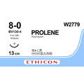 Ethicon PROLENE Polypropylene Blue Non - Absorbable Veterinary Microsurgical Suture USP 8 - 0 13 cm BV130 - 4 MULTIPASS Taper Point Needle (5 mm) W2779 (Box of 12) - W2779