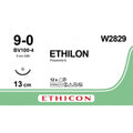 Ethicon ETHILON Black Monofilament Non - Absorbable Microsurgical Suture USP 9 - 0 5 in (13 cm) Black BV100 - 4 Taper Point Needle 4 mm 3/8 Circle W2829 (Box of 12) - W2829