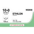 Ethicon ETHILON Black Monofilament Non - Absorbable Microsurgical Suture USP 10 - 0 5 in (13 cm) Black BV100 - 4 Taper Point Needle 4 mm 3/8 Circle W2830 (Box of 12) - W2830