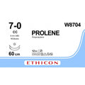 Ethicon PROLENE Polypropylene Blue Non - Absorbable Microsurgical Suture USP 7 - 0 60 cm CC TAPERCUT Micro - Point Needle W8704 (Box of 12) - W8704