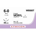 Ethicon VICRYL Polyglactin 910 Braided Absorbable Surgical Suture Circle W9500T