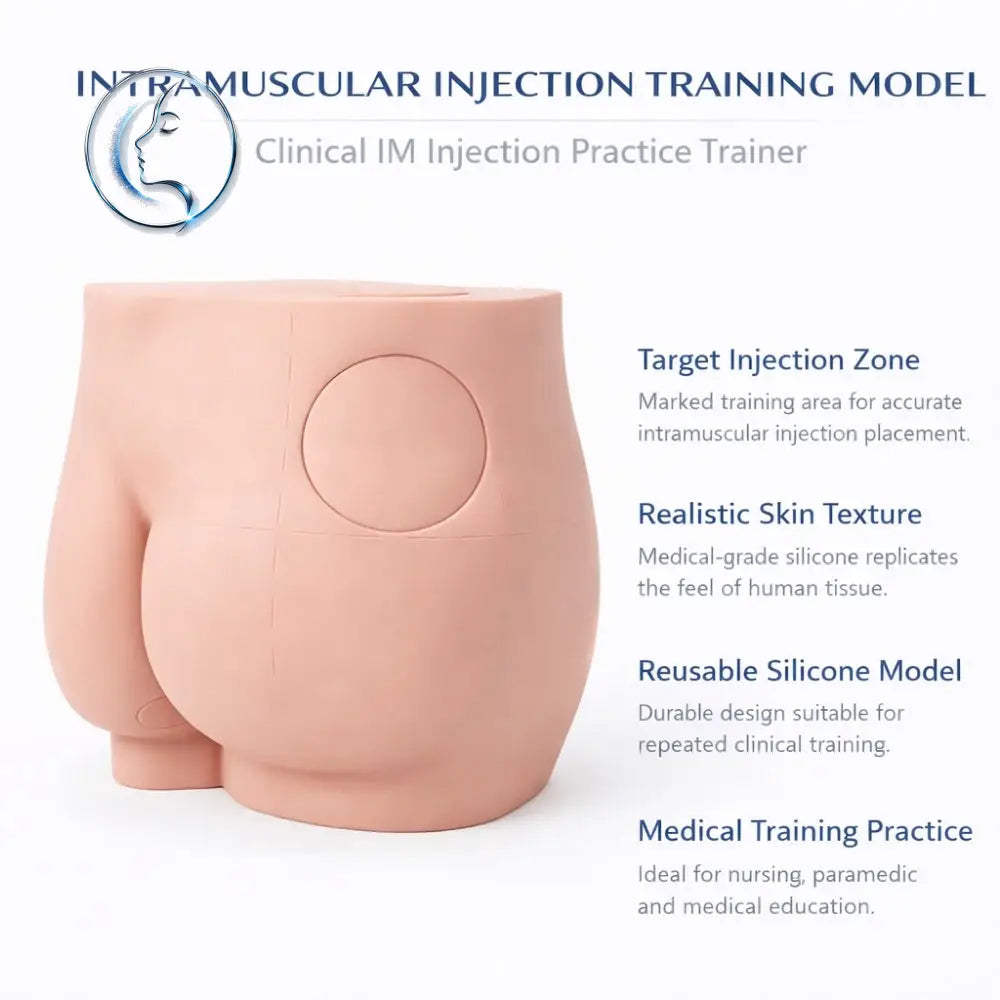 Buttock Intramuscular Injection Training Model Gluteal IM Practice Simulator - Surgical