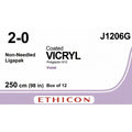 Ethicon COATED VICRYL Polyglactin 910 Braided Absorbable Surgical Suture J1206G