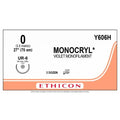 Ethicon MONOCRYL Poliglecaprone 25 Absorbable Monofilament Surgical Suture Y606H