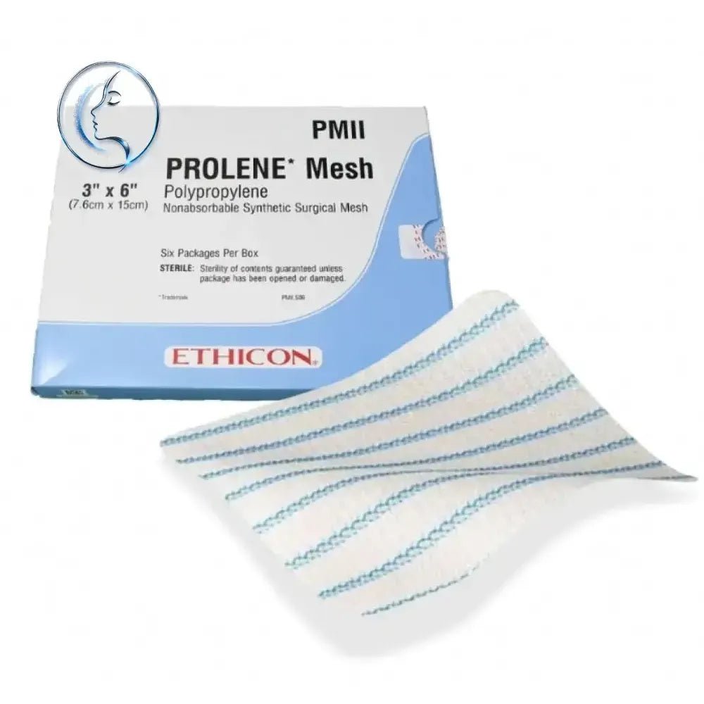 Ethicon PROLENE Knitted Polypropylene Mesh Non - Absorbable Surgical Hernia Repair Mesh 6.1 cm × 13.7 cm Keyhole Hernia Mesh & Fixation PMLK1 (Box of 1) - PMLK1