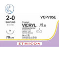Ethicon vicryl plus antibacterial surgical suture 2-0 violet braided absorbable with plus c needle in sterile pouch