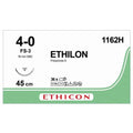 Ethicon ETHILON™ Black Monofilament Non - Absorbable Surgical Suture – USP 4 - 0 – 18 in (45 cm) – Black – FS - 3 Reverse Cutting Needle 19 mm – 3/8 Circle – 1162H (Box of 36) Size: 4 - 0 Colour: Black Style: cutting - Medical Suture1162H
