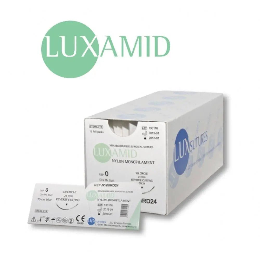LUXAMID Nylon Non - Absorbable Monofilament Surgical Suture - NY00DS24